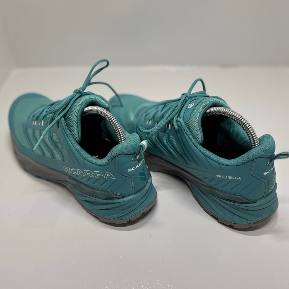 SCARPA Rush Trail Running Shoes Women’s 10 men’s 9 Teal  Vibram Hiking Sneakers - Picture 5 of 16